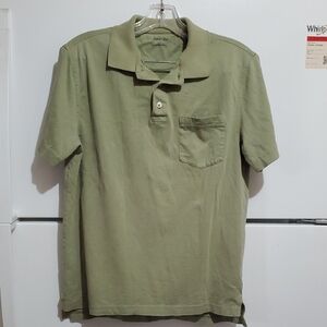 ST, JOHN'S BAY  Men's Green Polo Shirt SIZE S